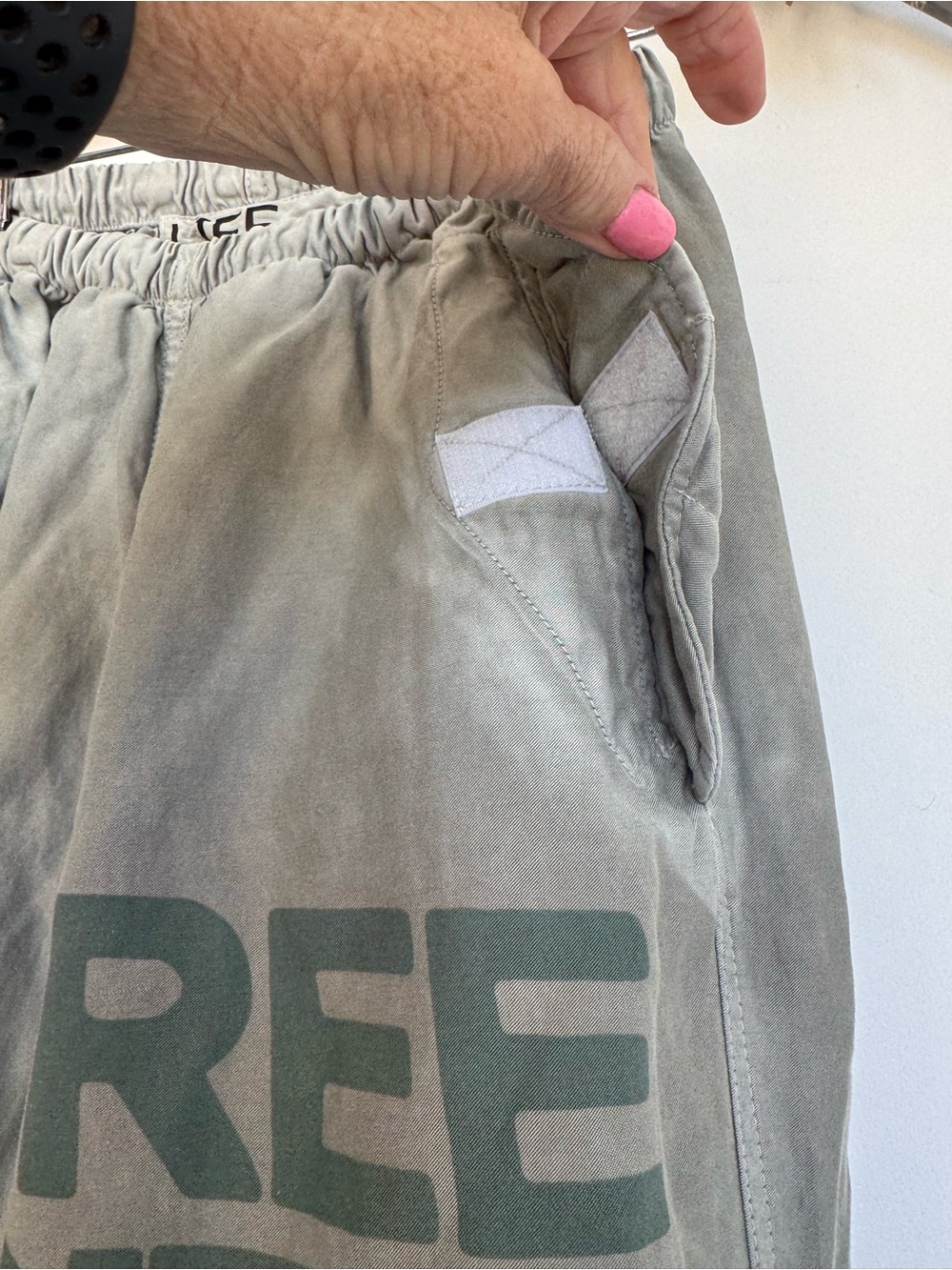 FLAP/SNAP FREECITY MATTE/SATIN AIRJUMP pant - silver rock - - Picture 3 of 10